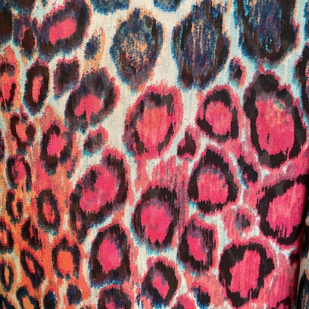 Care Of You Swim Dress Coverup Size M/L Leopard Print. Scarf-Like Material. - Picture 2 of 6